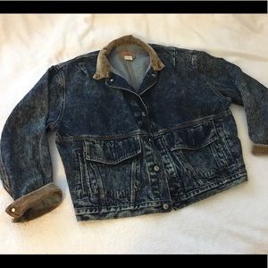 Levis 75703 Vintage Denim Cuffed Jacket Size M